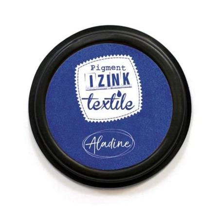 Encreur textile 70mm Ø - Bleu Indigo