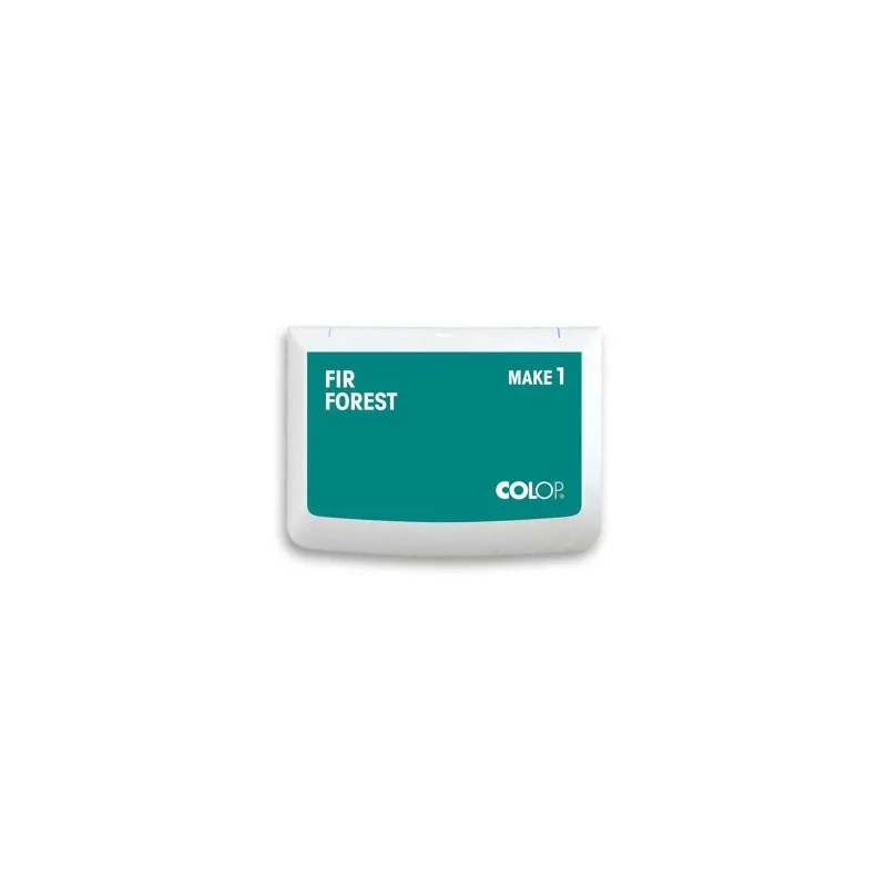 Encreur Colop Make 1 Fir Forest - Bleu canard - 90 x 50 mm
