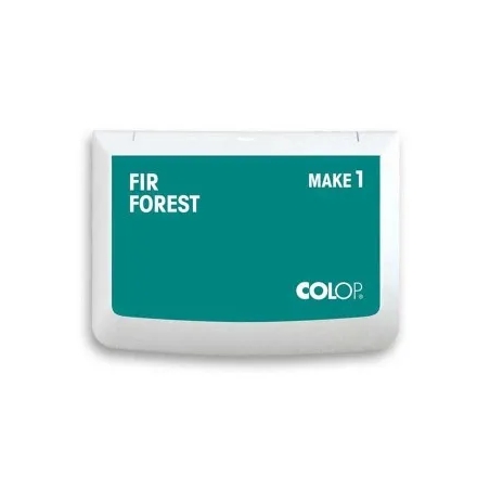 Encreur Colop Make 1 Fir Forest - Bleu canard - 90 x 50 mm