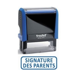 Tampon "Signature des parents" Trodat XPrint Bleu