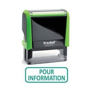 Tampon POUR INFORMATION Trodat XPrint Vert