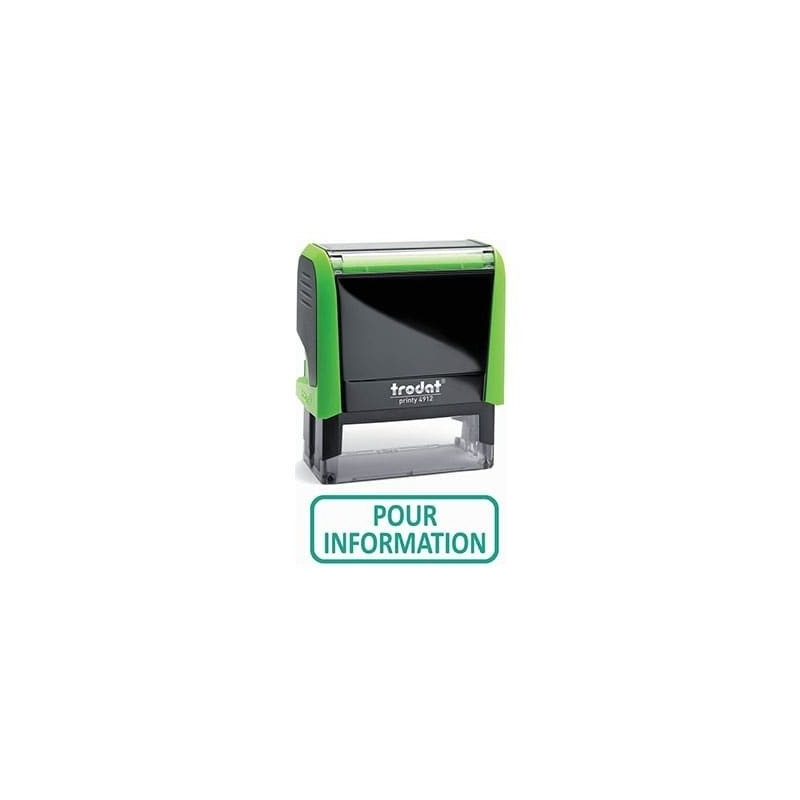 Tampon POUR INFORMATION Trodat XPrint Vert