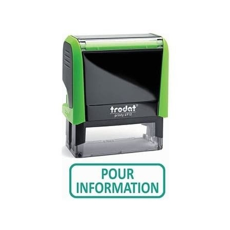 Tampon POUR INFORMATION Trodat XPrint Vert