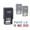 Tampon Mini Dateur Trodat 4850L2 - Payé le - 25x11 mm