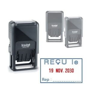 Tampon Dateur Trodat 4750L1 - Reçu le - 41x24 mm
