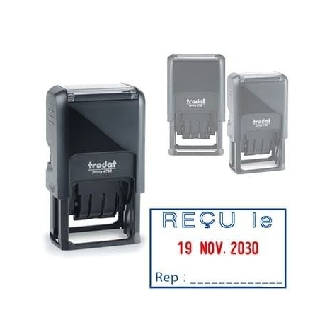 Tampon Dateur Trodat 4750L1 - Reçu le - 41x24 mm
